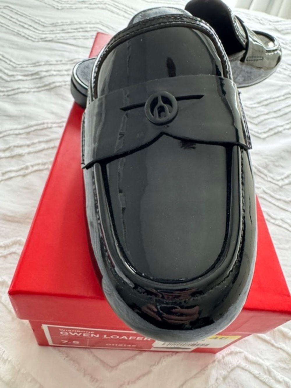 WISHBONE GWEN LOAFER MULE - BLACK - 7.5